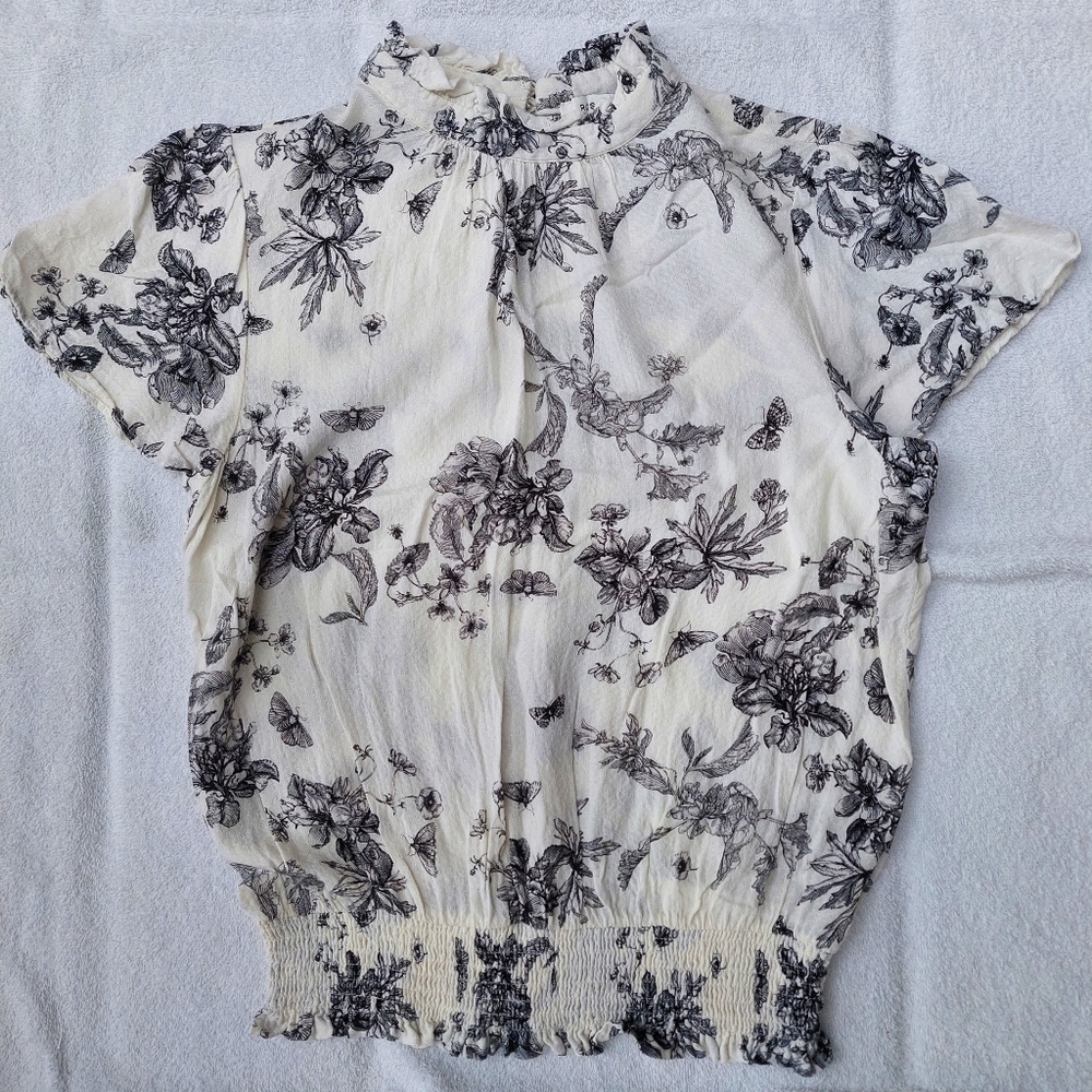 Rose + Olive Botanical Blouse